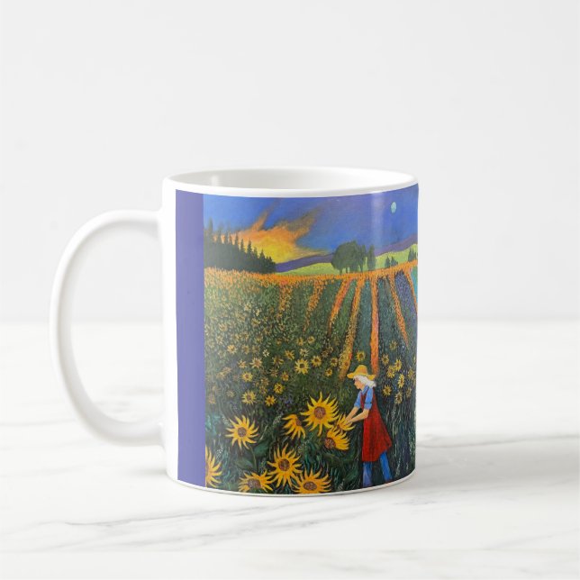 Sunflower Moon Mug (Left)
