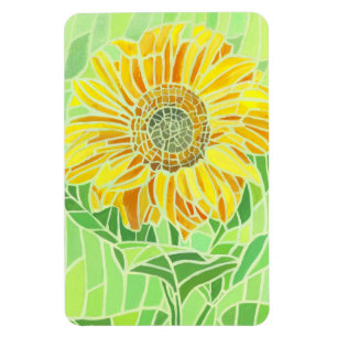 Sunflower Mosaic Flexible Fridge Magnet