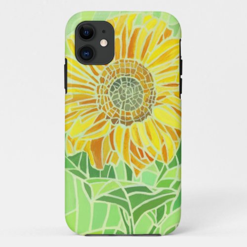 Sunflower Mosaic iPhone 5 Case_Mate ID iPhone 11 Case