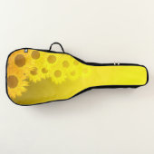 sunflower mosaic pattern guitar case (Front)