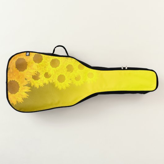 sunflower mosaic pattern guitar case (Front)