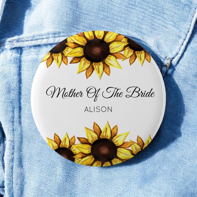 Sunflower Mother of The Bride Floral Button (Creator Uploaded)