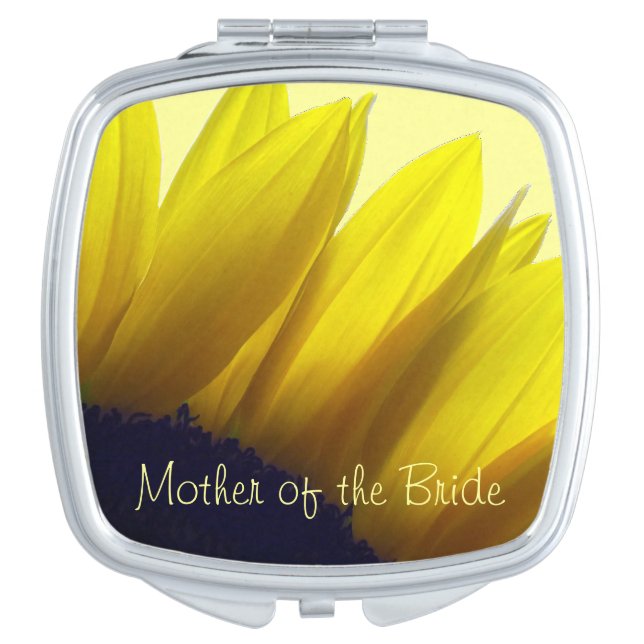 Sunflower MOTHER OF THE BRIDE Vanity Mirror (Front)