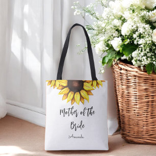 Sunflower Mother of The Bride Wedding  Tote Bag