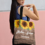 Sunflower Mother of the Groom gift  Tote Bag<br><div class="desc">Rustic Sunflower design. Simple and Elegant.  This Bridal shower Tote Bag template combines two different fonts for more dynamic look. In case you need customization for the design be free to contact me : szdesigns2021@gmail.com</div>