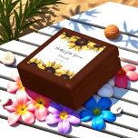 Sunflower Mother of the groom Wedding  Gift Box<br><div class="desc">Sunflower Mother of the Groom Wedding Gift Box with Mother of the Groom,  title,  name,  date and Watercolor Floral Sunflower Art. More products with this design are in the collection below.</div>