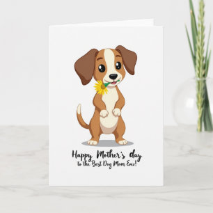 Sunflower Mothers Day Animal Card
