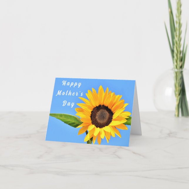Sunflower Mother's Day Card (Front)