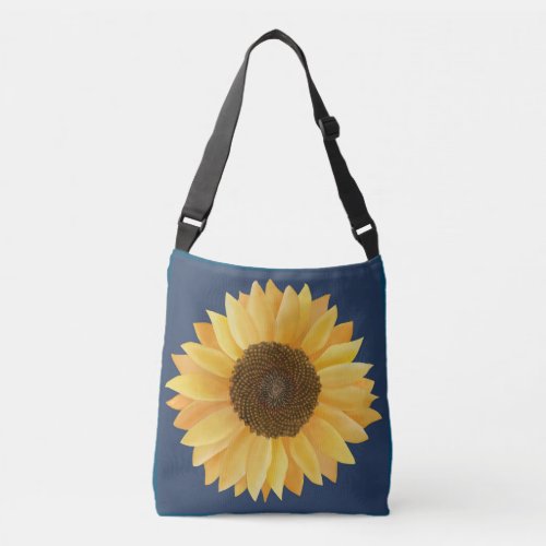 Sunflower Motif  Crossbody Bag