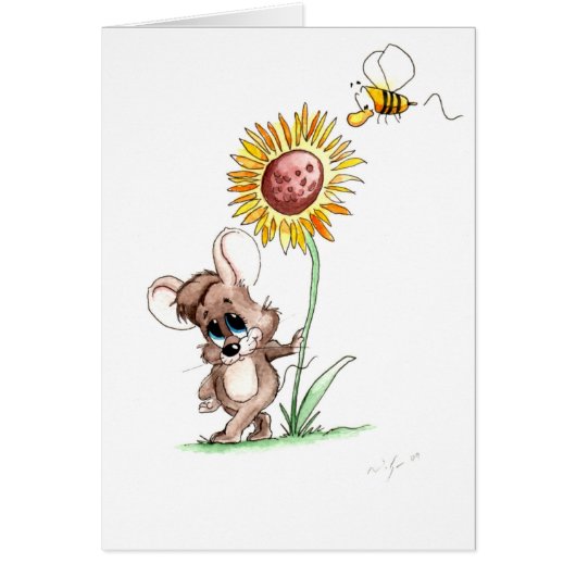 Sunflower Mouse Cards (Front)