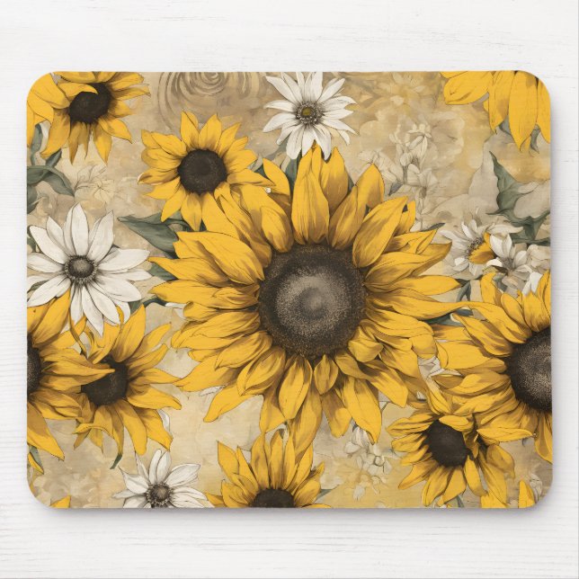 Sunflower Mouse Pad (Front)