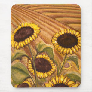 Sunflower Mousepad Beautiful Yellow Flower Gifts