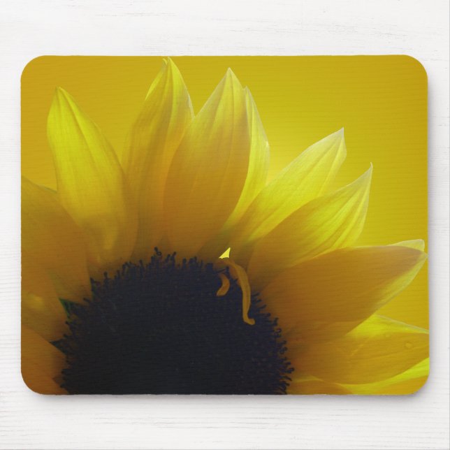 Sunflower Mousepad Beautiful Yellow Flower Gifts (Front)