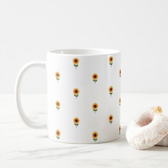 Sunflower Mug  (With Donut)