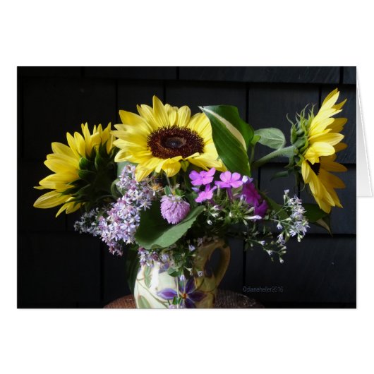 Sunflower MUG Bouquet Cards (Front Horizontal)