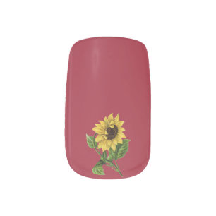Sunflower nail art