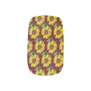 Sunflower Nail Art Decals