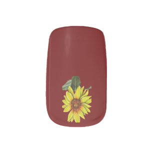 Sunflower Nail Art Decals