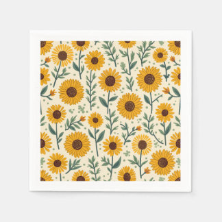sunflower napkins. napkins