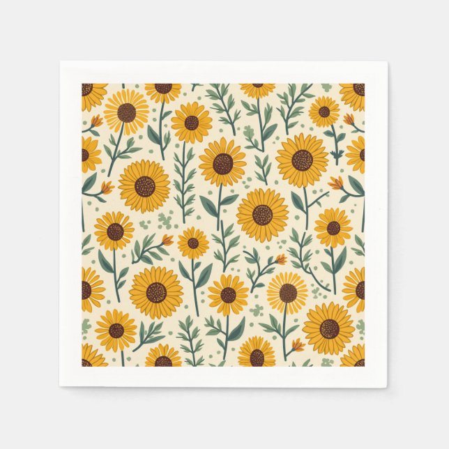 sunflower napkins. napkins (Front)