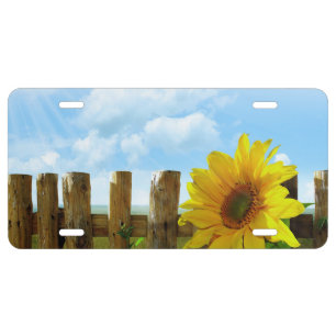 Sunflower Nature Beauty License Plate