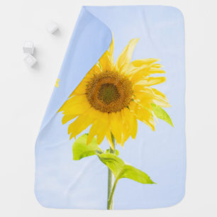 Sunflower Nature Photo Baby Blanket