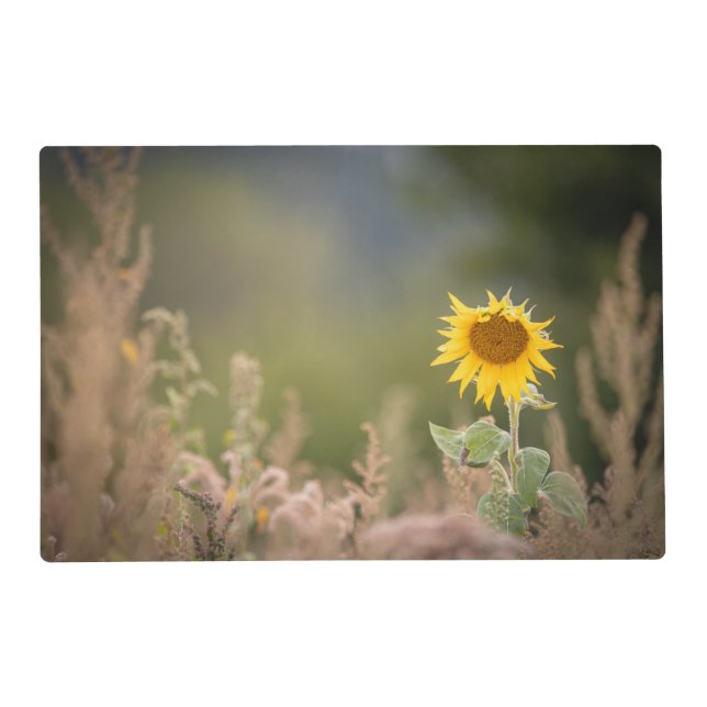 Sunflower Nature Photo Placemat (Front)