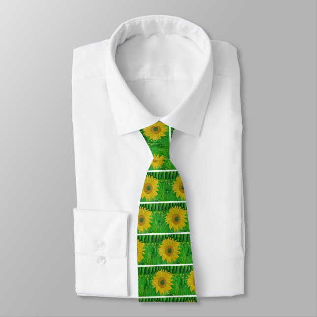 Sunflower Neck Tie (Tied)
