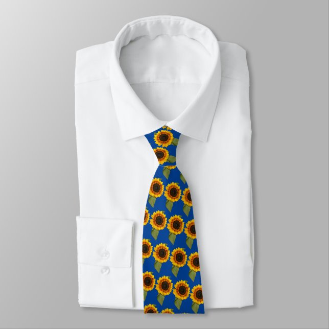 Sunflower Neck Tie (Tied)