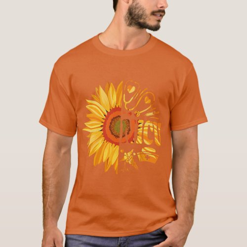 Sunflower NICU _ Nursing Neonatal Intensive Care U T_Shirt
