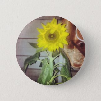 sunflower nine in the afternoon button