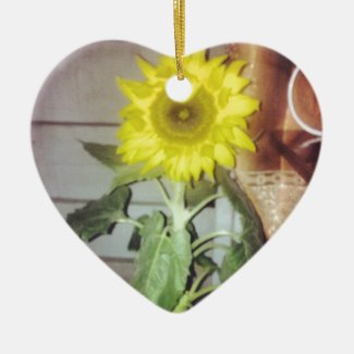sunflower nine in the afternoon ceramic ornament