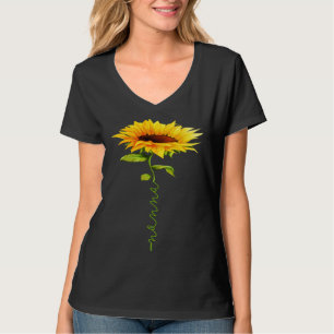 Sunflower Nonna Mother's Day Floral Funny Matching T-Shirt