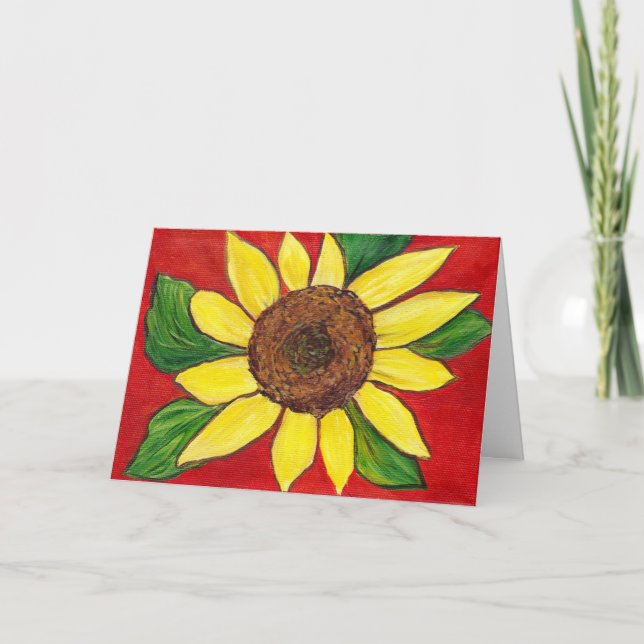 Sunflower Note Card (Front)