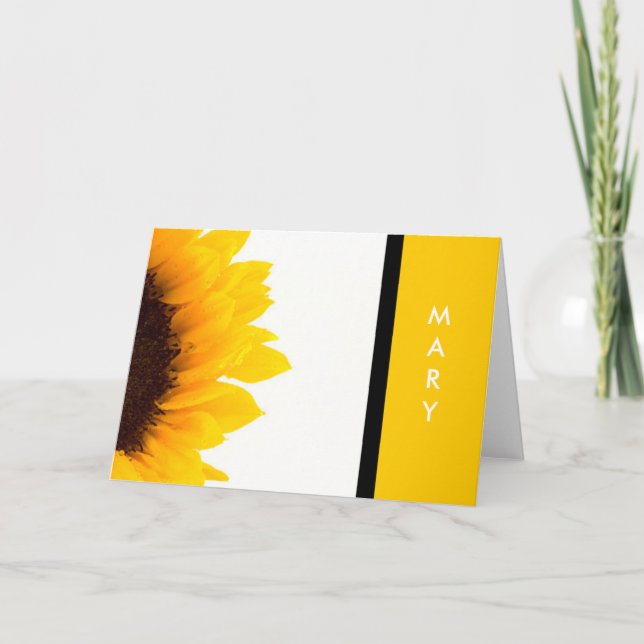 Sunflower notecards (Front)