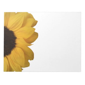 Sunflower Notepad by RossiCards at Zazzle