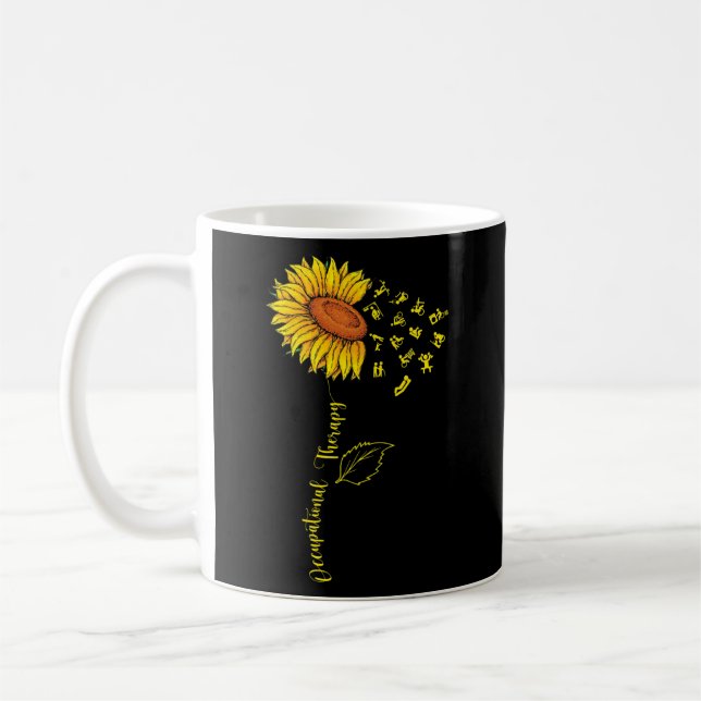 Sunflower Occupational Therapy Cool OTA Therapist Coffee Mug (Left)