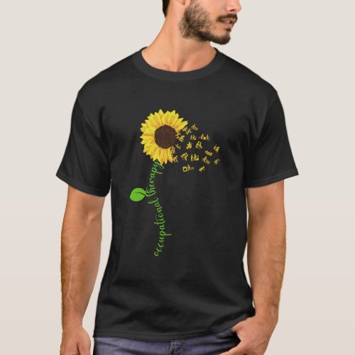 Sunflower Occupational Therapy Costume Ot Therapis T_Shirt