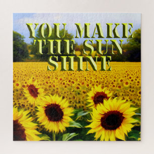 Sunflower Oil Paint, Sunshine Jigsaw Puzzle