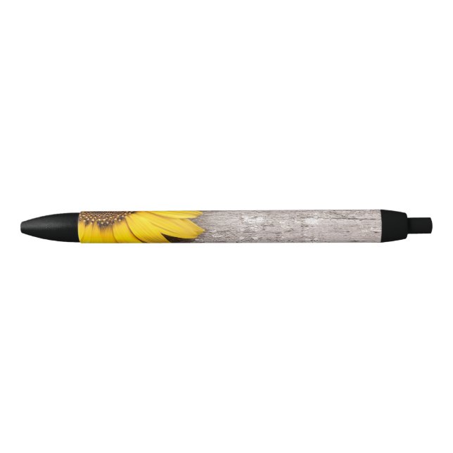 Sunflower on a Wooden Table Pen (Front)