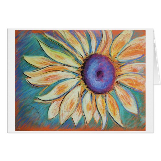 Sunflower on Blue (ME) Cards (Front Horizontal)