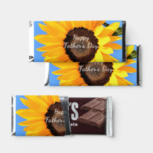 Sunflower on Blue Sky Your Father's Day Gift Hershey Bar Favors
