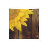 Sunflower on Vintage Barn Wood Country Napkin (Quarter Fold)