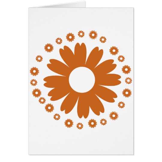 sunflower-orange card