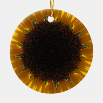 Sunflower Ornament by HolidayZazzle at Zazzle