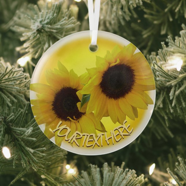 Sunflower Ornament Personalized Sunflower Gifts (Insitu)