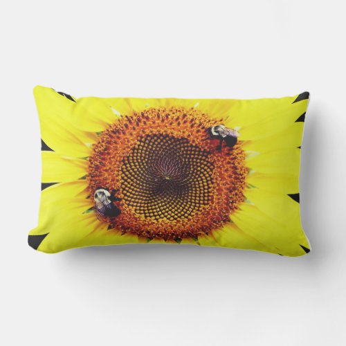 Sunflower outdoor pillow