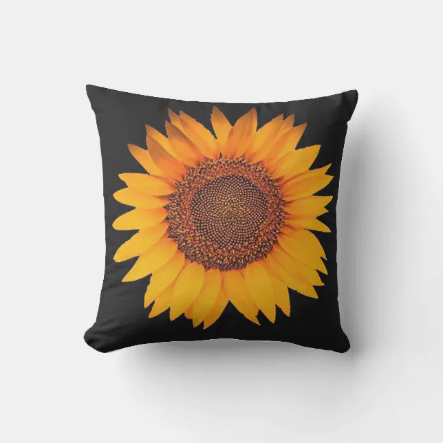 Sunflower Outdoor Pillow Zazzle 