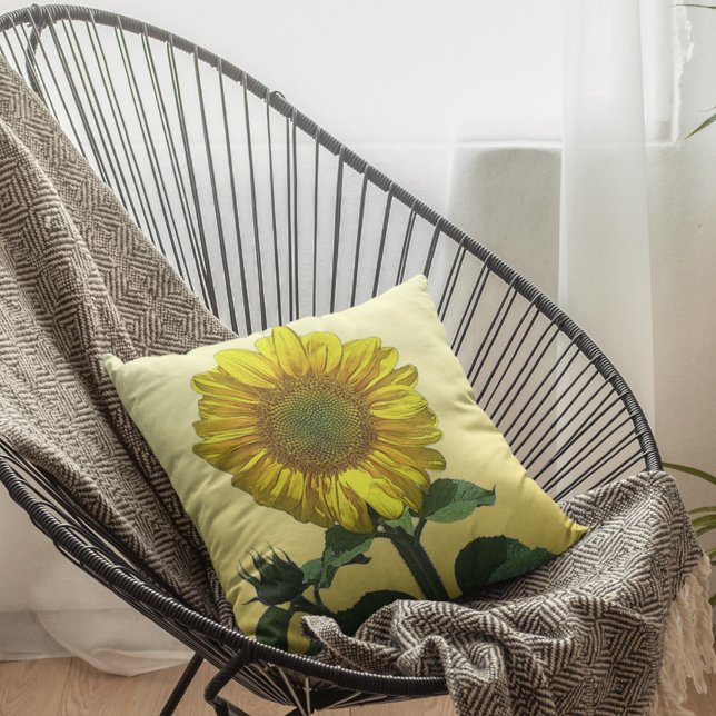 Sunflower  outdoor pillow (Creator Uploaded)