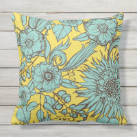 Sunflower Outdoor Pillow